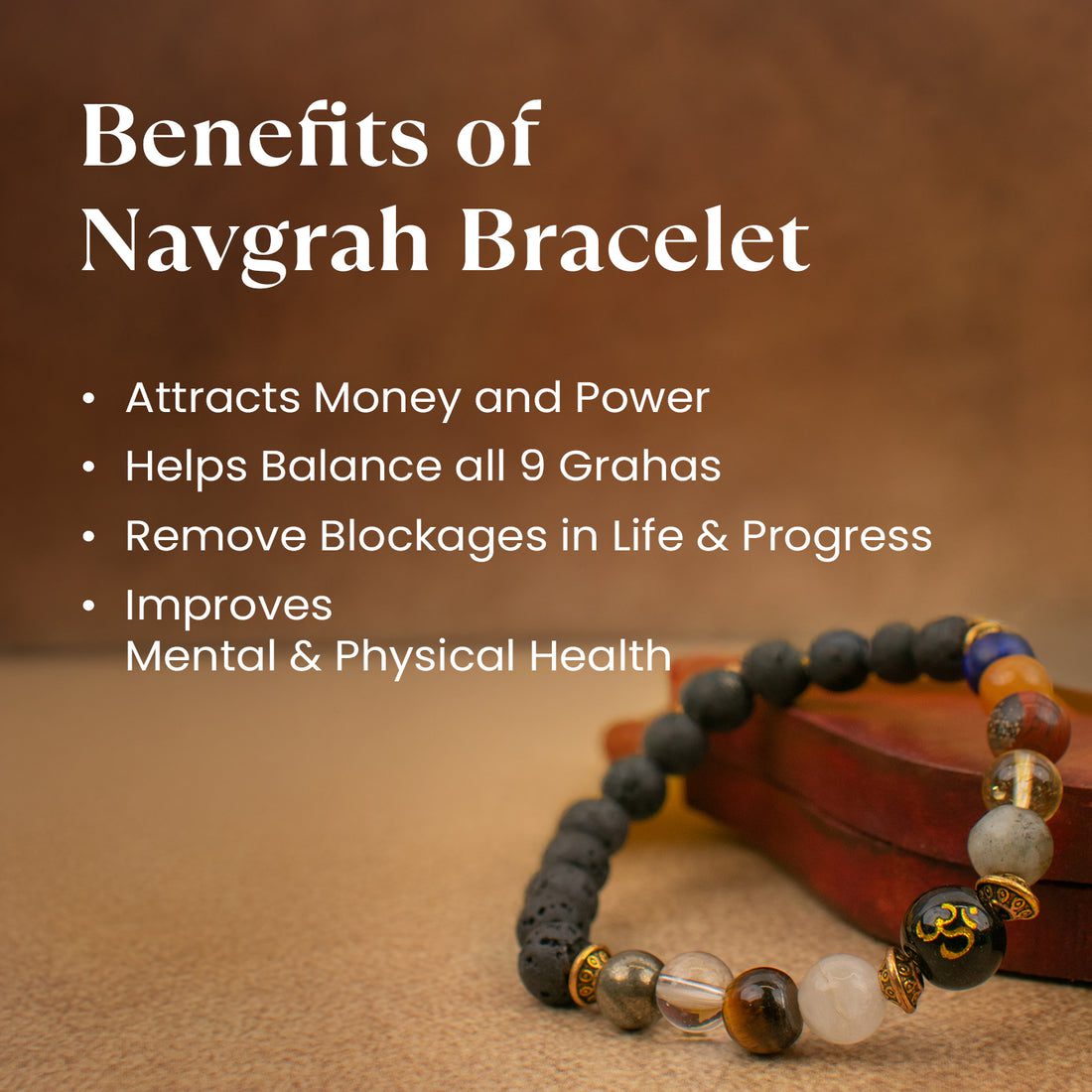 Navgrah Shanti Bracelet with FREE Selenite plate - Image 3
