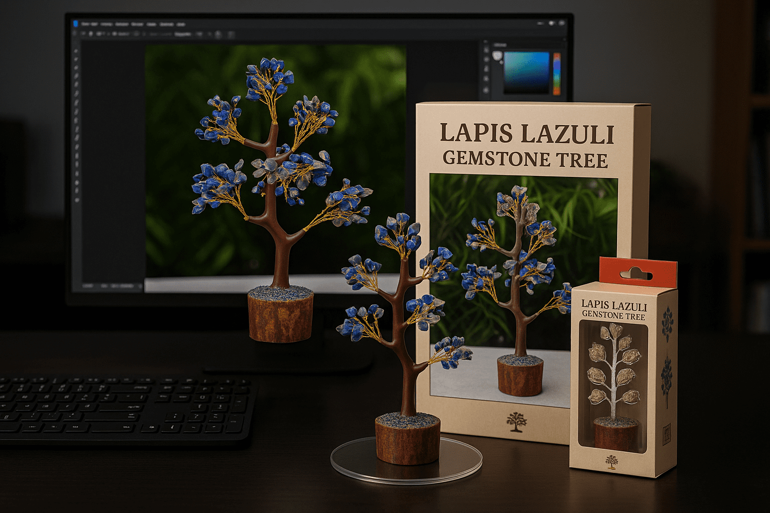 Lapis Lazuli Gemstone Tree