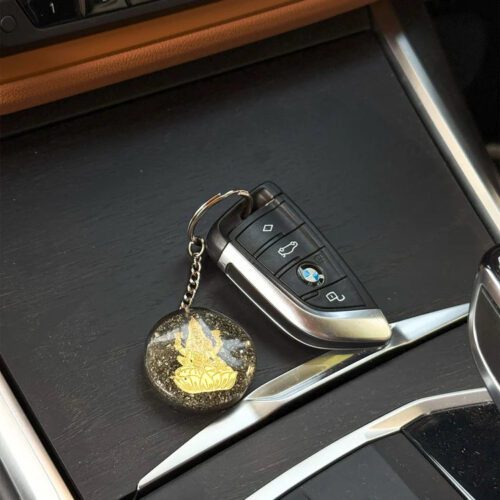 Lakshmi ji Pyrite Keychain