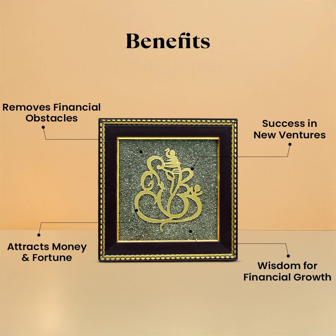 Pyrite Dust Ganesh Frame - Image 3