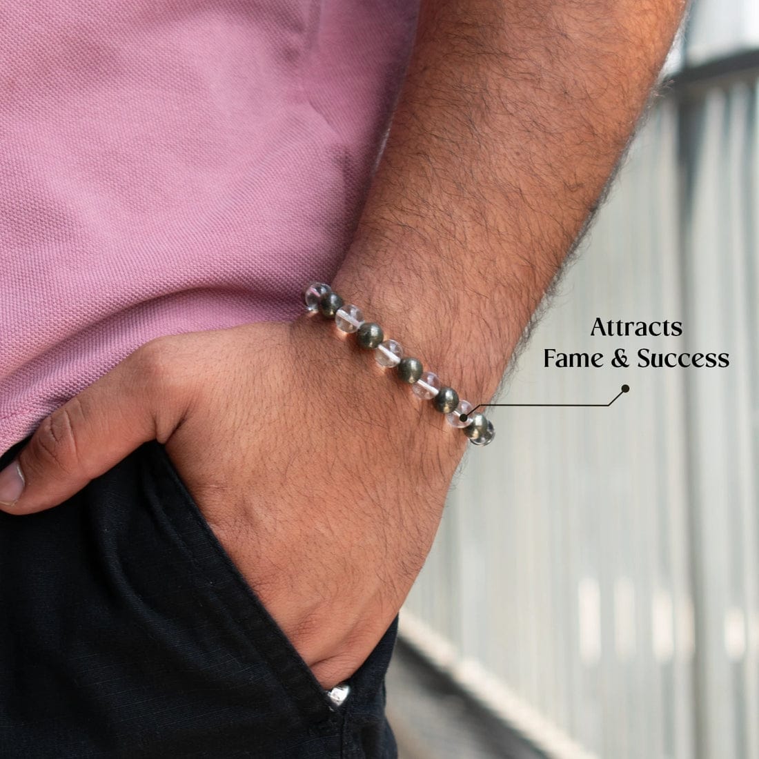 Crystal & Pyrite Bracelet - Image 2