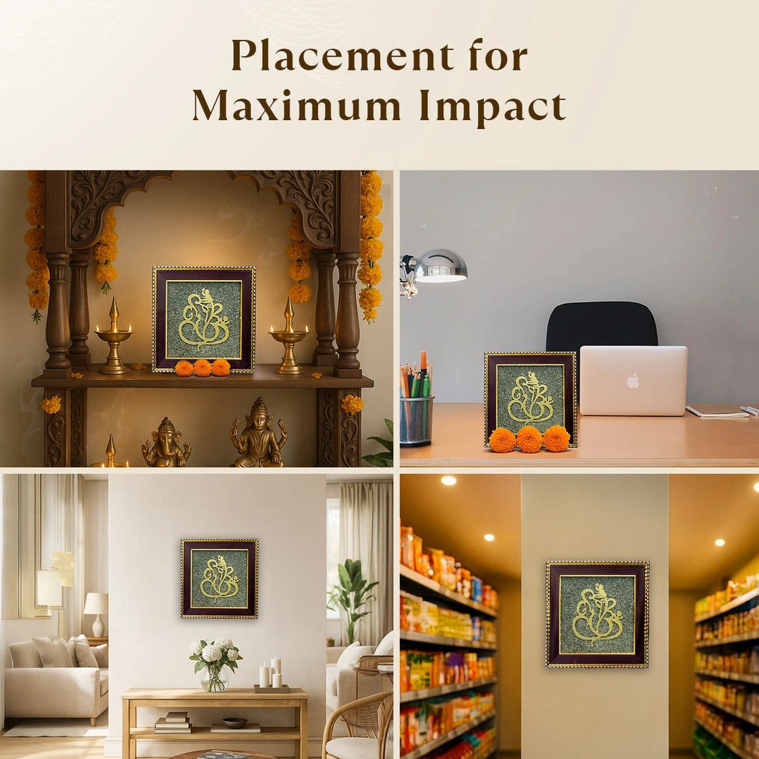 Pyrite Dust Ganesh Frame - Image 5